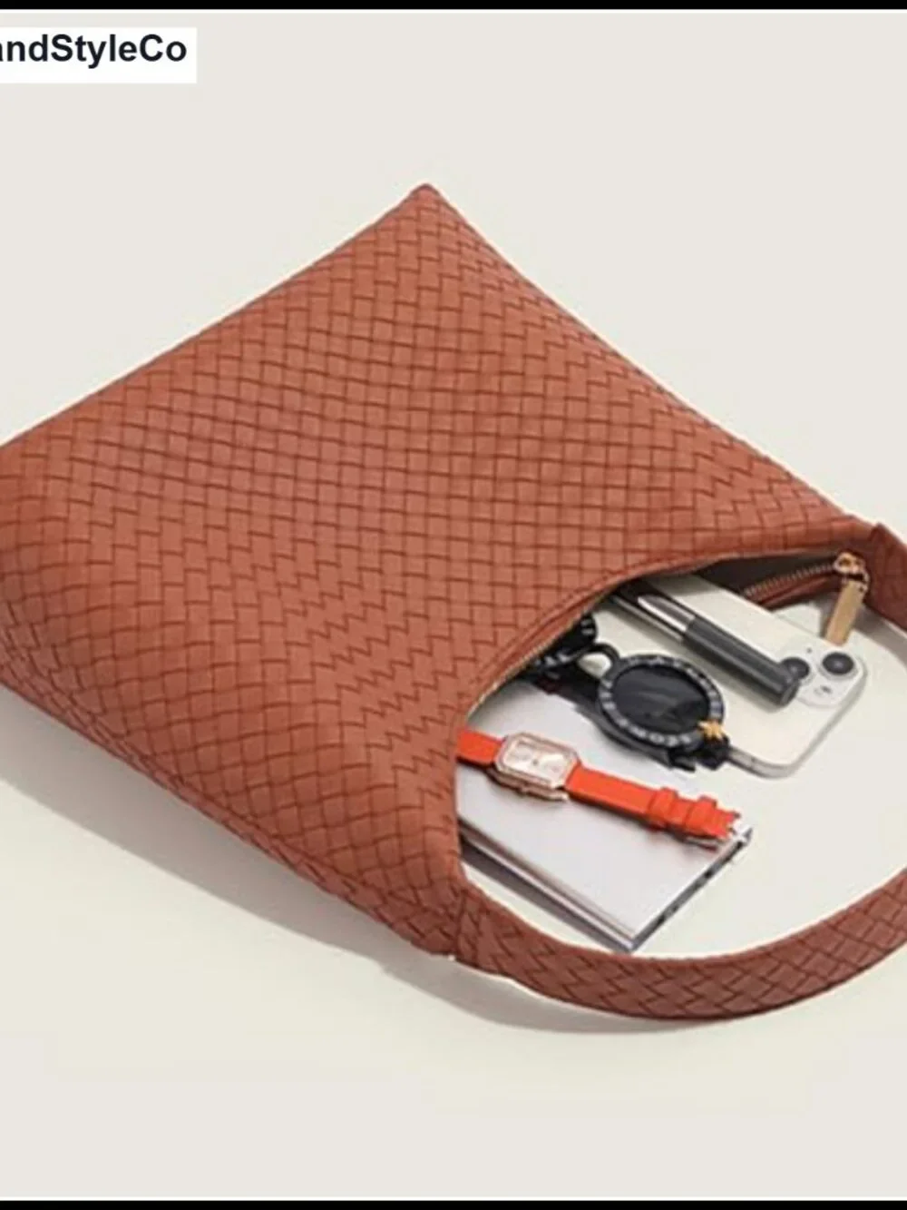 Small Faux Leather Hobo Shoulder Bag Double Zipper Women's Purse